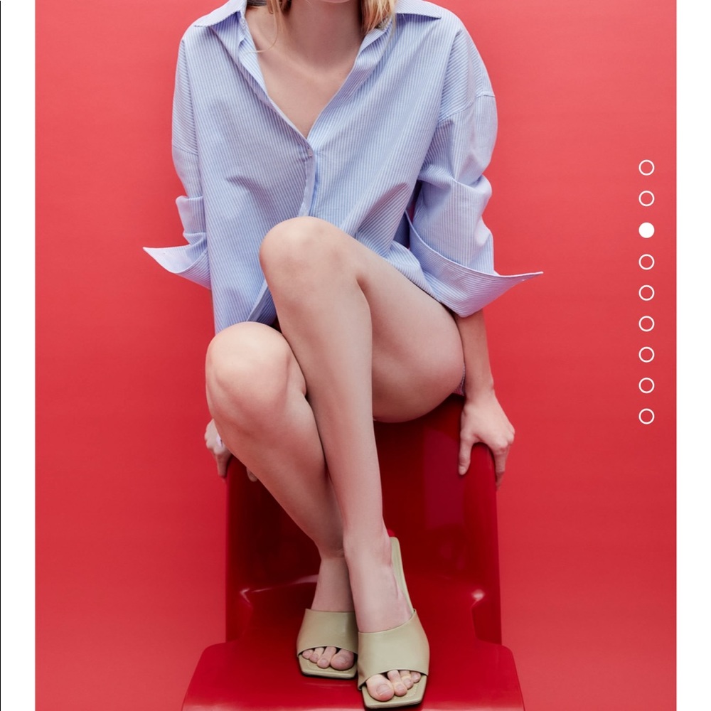 Zara sheep leather sandals bloggers fav